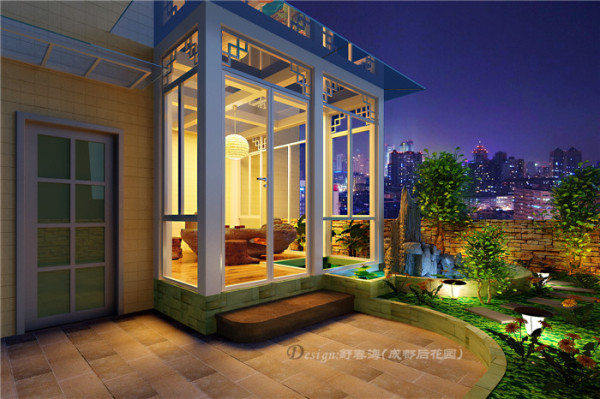 良美装饰·成都后花园外景花园设计图.