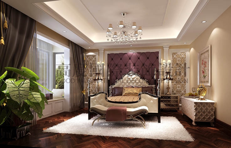 香江别墅 420平米 欧式 高度国际 希文 卧室图片来自高度国际装饰宋增会在香江别墅欧式——European Style的分享