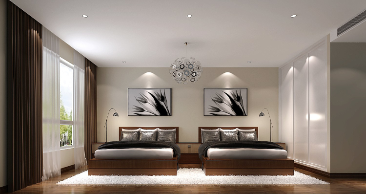 小路 高度 简约 公寓 三居 卧室图片来自高度国际装饰设计卢旺在西山壹号院 180平 简约的分享