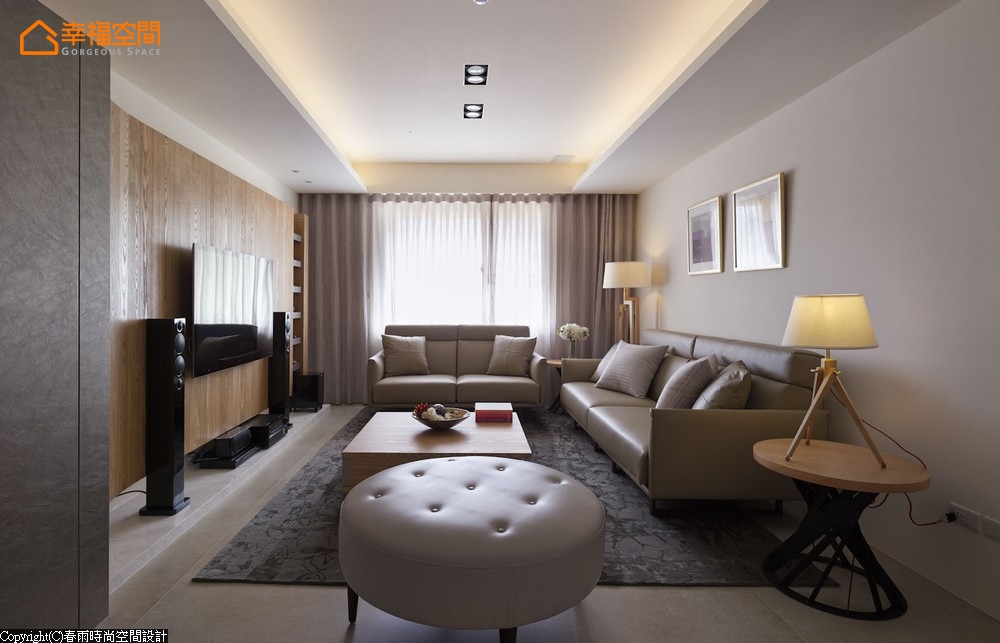 原木 简约 二居 现代 舒适 客厅图片来自幸福空间在92m²原木氛圍 客製退休樂活居的分享