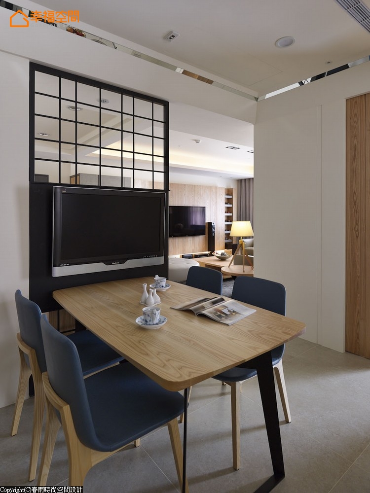 原木 简约 二居 现代 舒适 餐厅图片来自幸福空间在92m²原木氛圍 客製退休樂活居的分享
