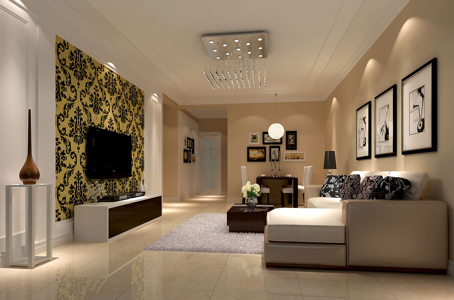 小路 高度 现代 简约 公寓 客厅图片来自高度国际装饰设计卢旺在简约之中却尽显品味与时尚健康的分享