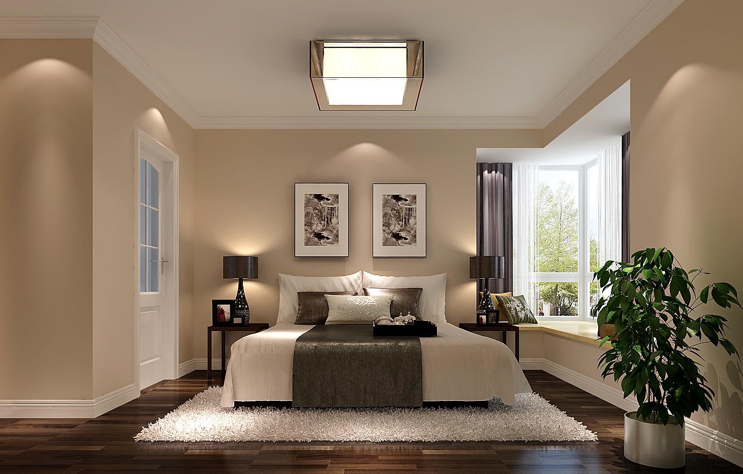 小路 高度 现代 三居 80后 卧室图片来自高度国际装饰设计卢旺在现代实用的完美三居的分享