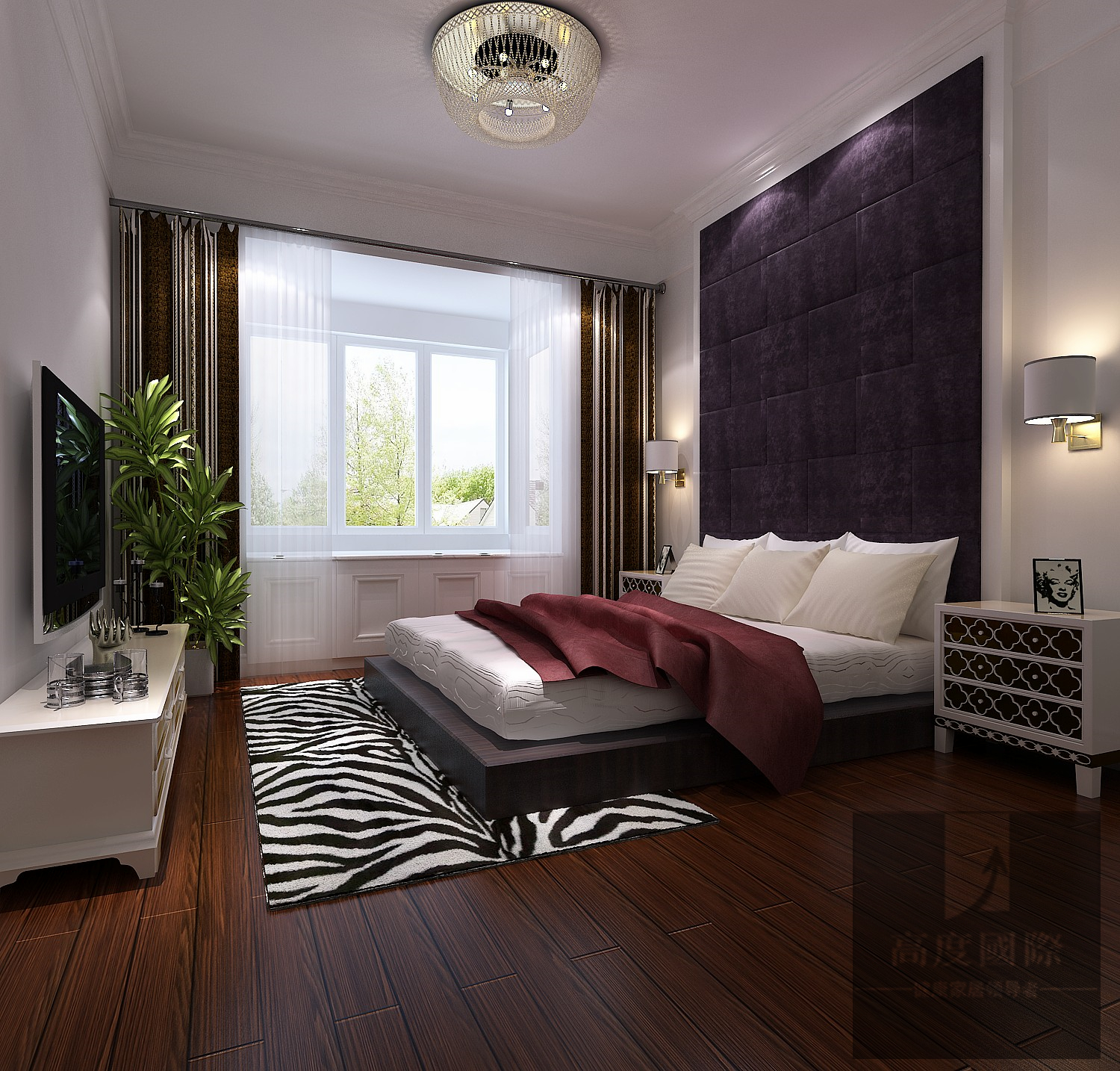 三居 欧式 休闲 舒适 卧室图片来自高度国际装饰韩冰在世华泊郡130平米休闲舒适的分享