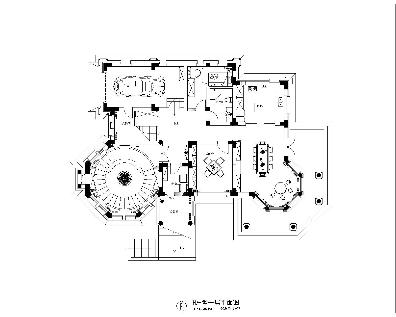 金航湾 高度国际 混搭 欧式 三居 别墅 白领 80后 小资 户型图图片来自北京高度国际装饰设计在金航湾奢华别墅的分享