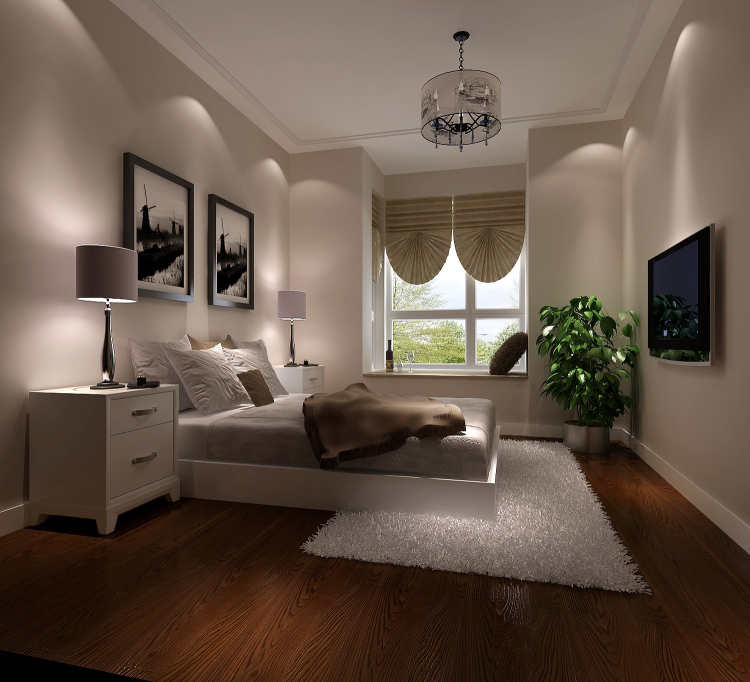 小路 高度 现代 公寓 卧室图片来自高度国际装饰设计卢旺在珠江帝景现代120平的分享
