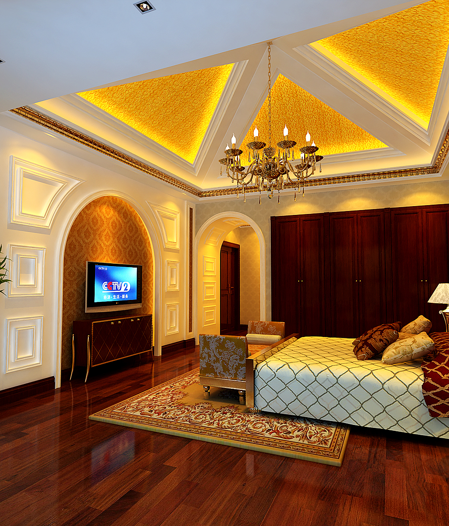 公寓 欧式 美观 豪华 档次 浪漫 卧室图片来自北京高度装饰设计王鹏程在西山华府260平米欧式风格的分享