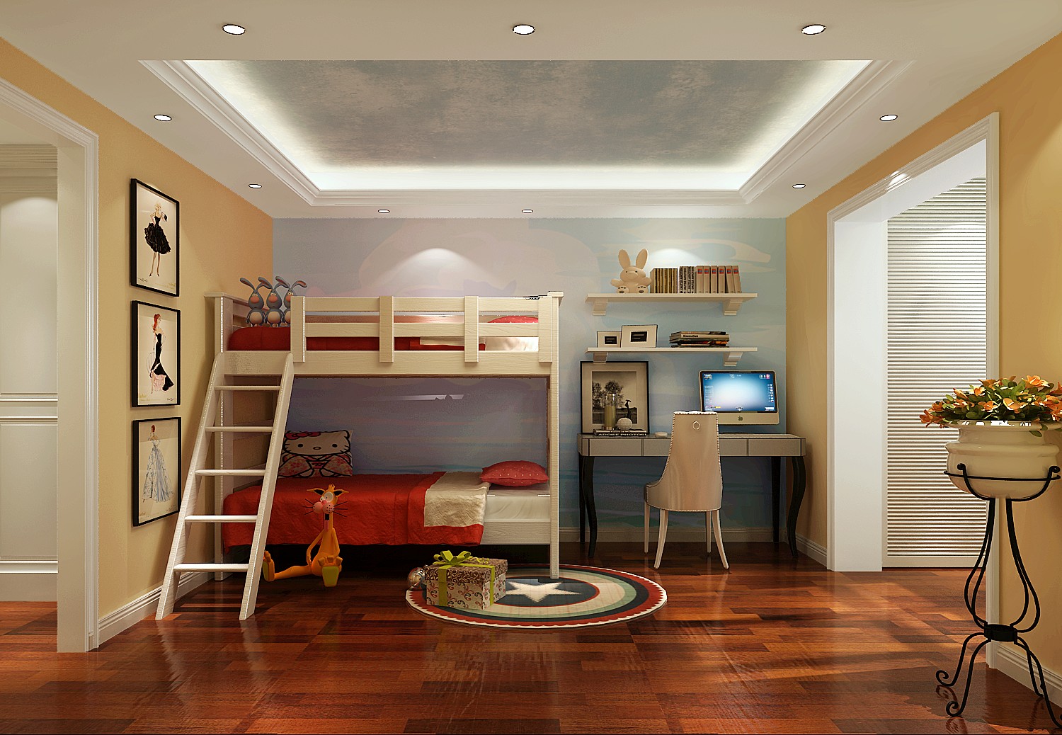 小路 高度 简欧 公寓 儿童房图片来自高度国际装饰设计卢旺在形与神的完美交融的分享