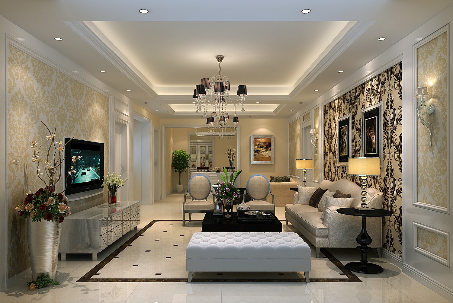 小路 高度 简欧 公寓 客厅图片来自高度国际装饰设计卢旺在形与神的完美交融的分享