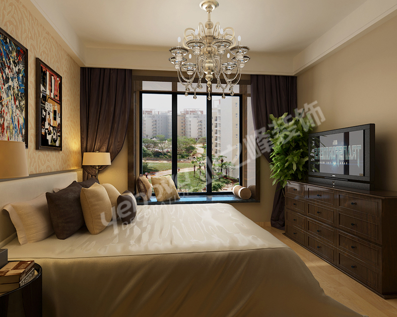 大都会 业之峰 现代简约 三室 卧室图片来自业之峰装饰李鑫在大都会120平米现代简约风格的分享