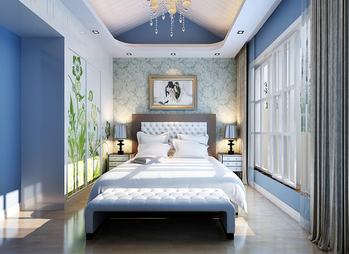 地中海风格 卧室 斜顶 卧室图片来自多芬宝贝在特色混搭现代时尚两居室的分享
