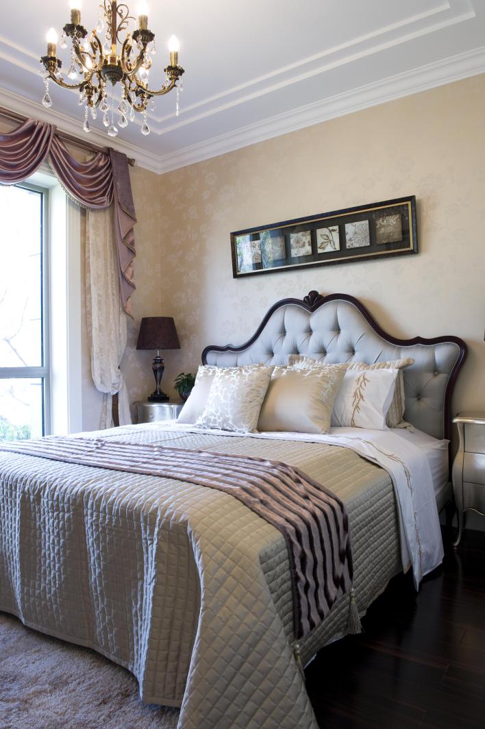 卧室图片来自天津别墅装修设计在复地温莎堡联排别墅_施工工地的分享
