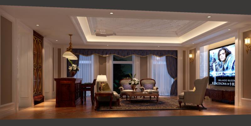 欧式 新古典 大宅 别墅 客厅图片来自尚层装饰大林在珠江紫宸山 壹仟栋的分享