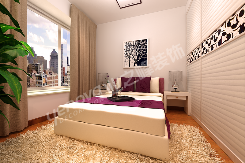 新汇华庭 业之峰 两室 卧室图片来自业之峰装饰李鑫在新汇华庭92平米现代简约风格的分享