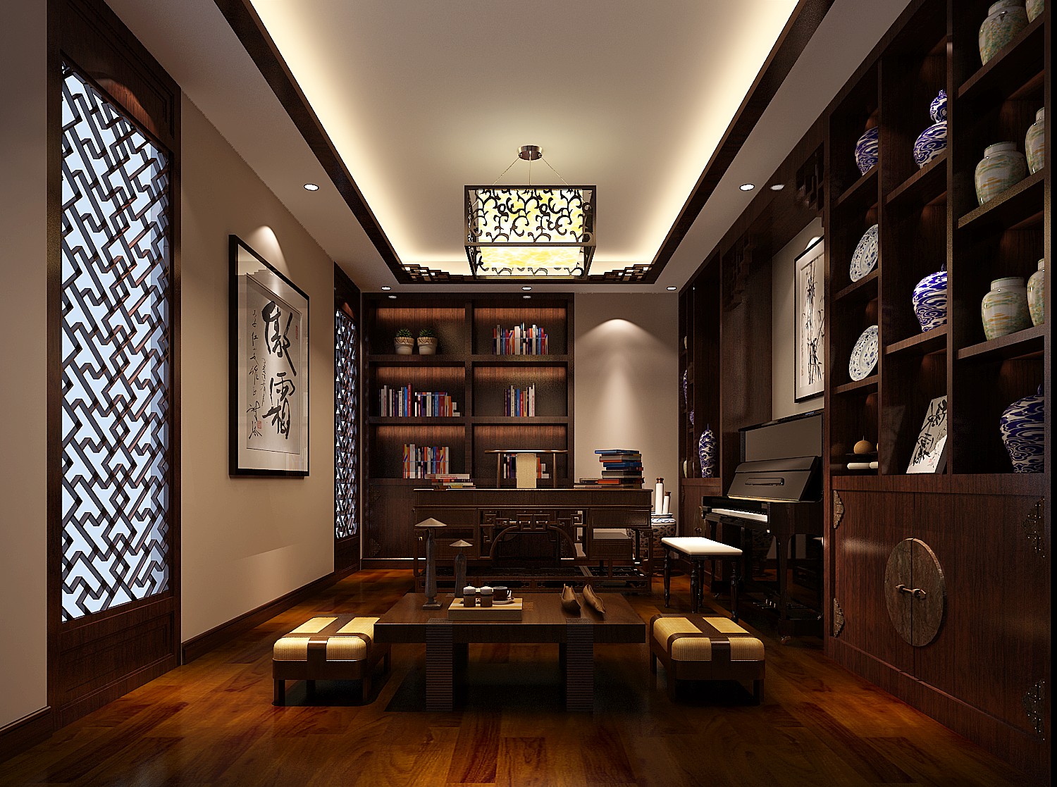 混搭 公寓 白领 80后 小资 高度国际 肖魁 中式 书房图片来自高度国际装饰舒博在中式的王者、灵魂的节奏的分享