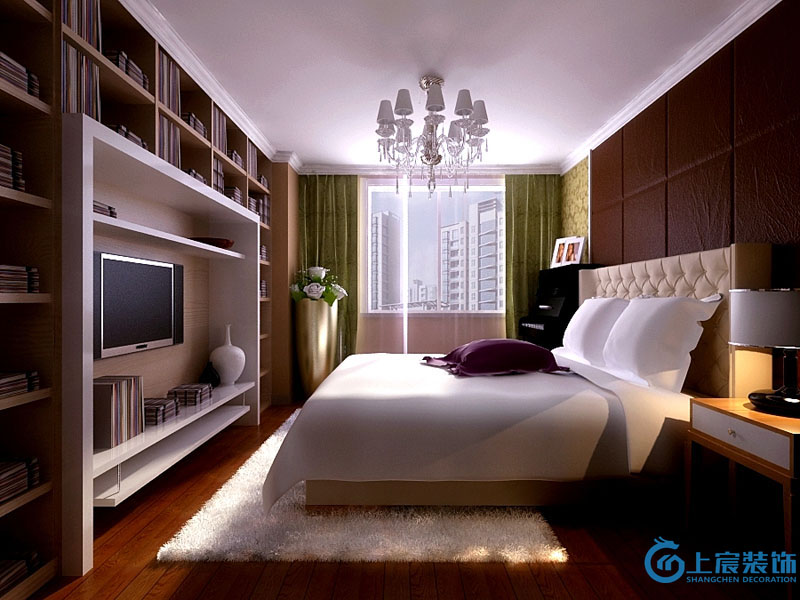 简约 三居 旧房改造 小资 80后 卧室图片来自深圳上宸装饰设计在海境界1的分享