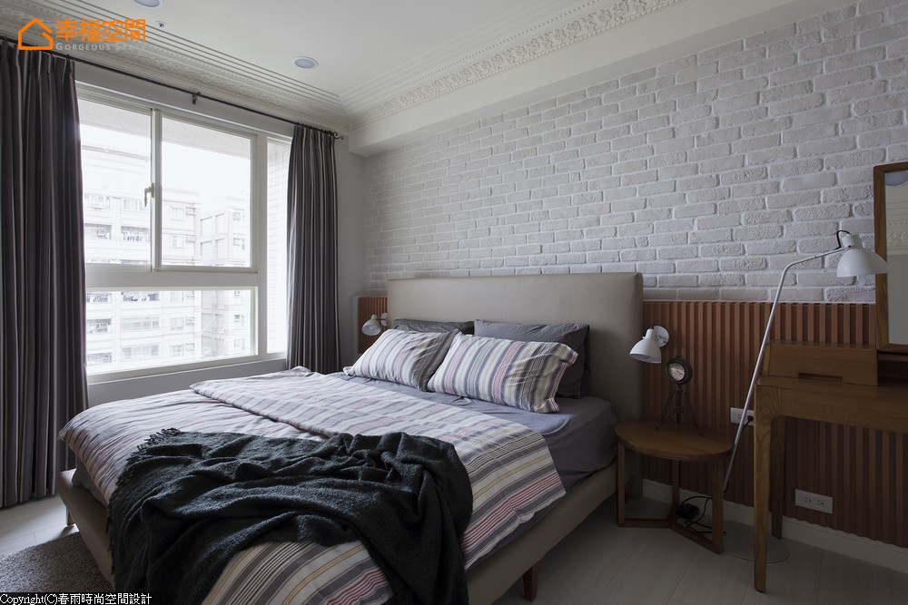 简约 北欧 二居 舒适 温馨 卧室图片来自幸福空间在76m² 实木玩味北欧空间的分享