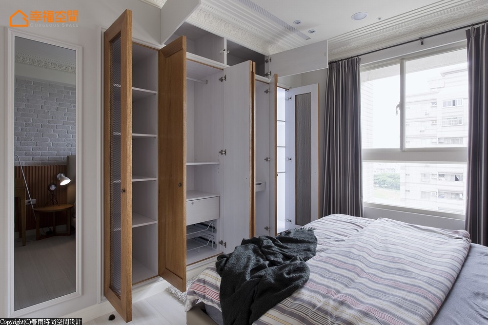简约 北欧 二居 舒适 温馨 收纳 卧室图片来自幸福空间在76m² 实木玩味北欧空间的分享