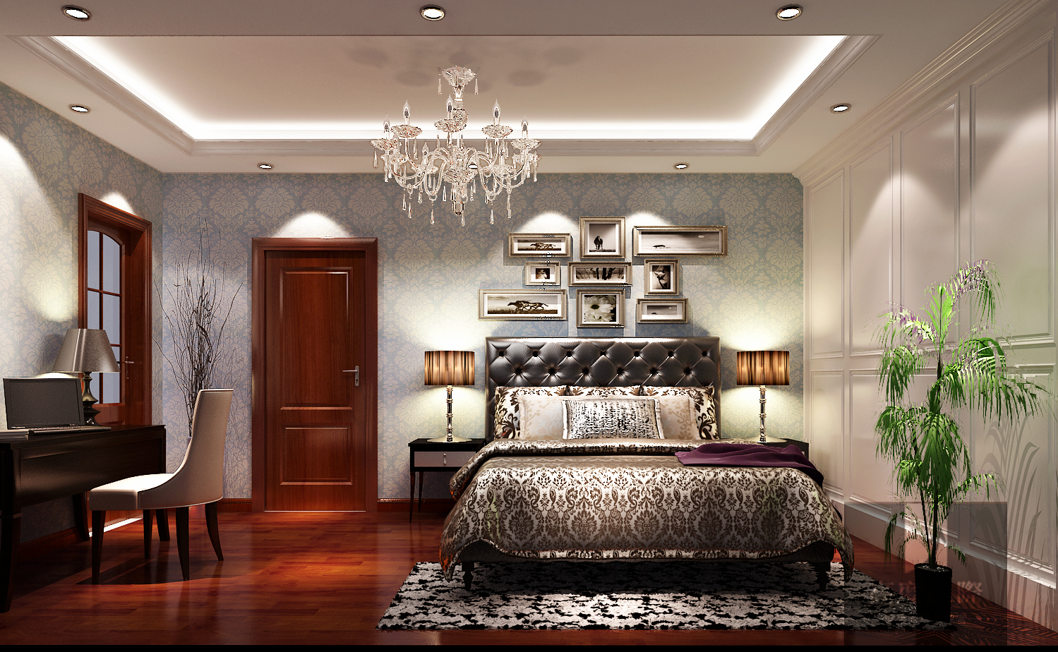 欧式 简约 别墅 尊贵 大气 卧室图片来自高度国际装饰韩冰在如何成为一个高大上的分享