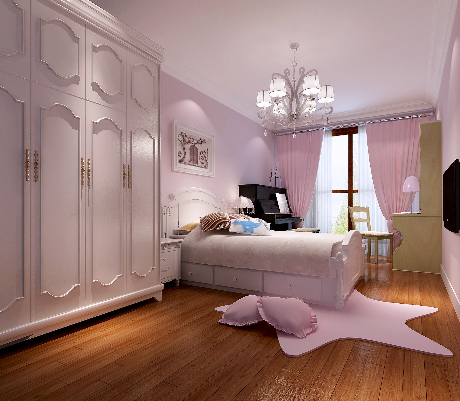 小路 高度 美式 休闲 平层公寓 儿童房图片来自高度国际装饰设计卢旺在百旺家苑的美式公寓的分享