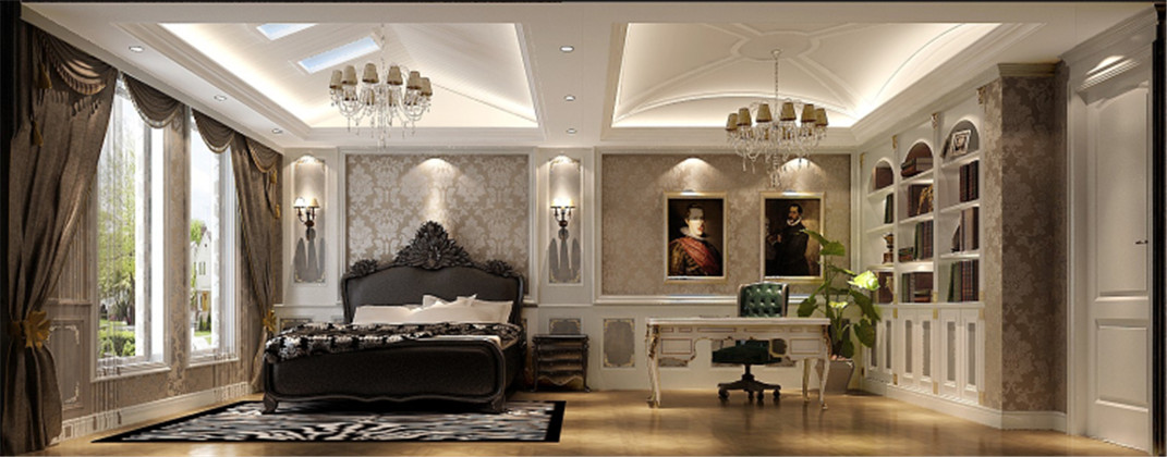 法式 复式 案例 卧室图片来自高度国际设计装饰在旭辉御府法式风格案例的分享