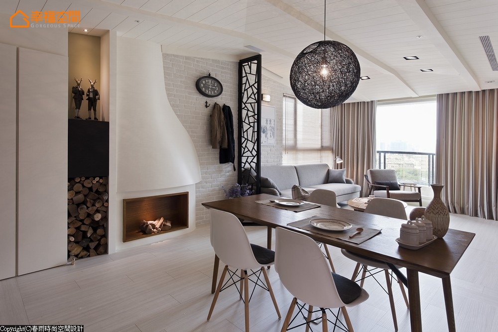 简约 北欧 温馨 二居 客厅图片来自幸福空间在76m² 实木玩味北欧空间的分享