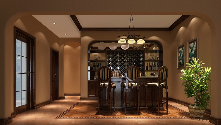 别墅装修 别墅 吧台 酒吧 其他图片来自专业别墅设计工作室在龙湖香醍漫步托斯卡纳风格案例的分享