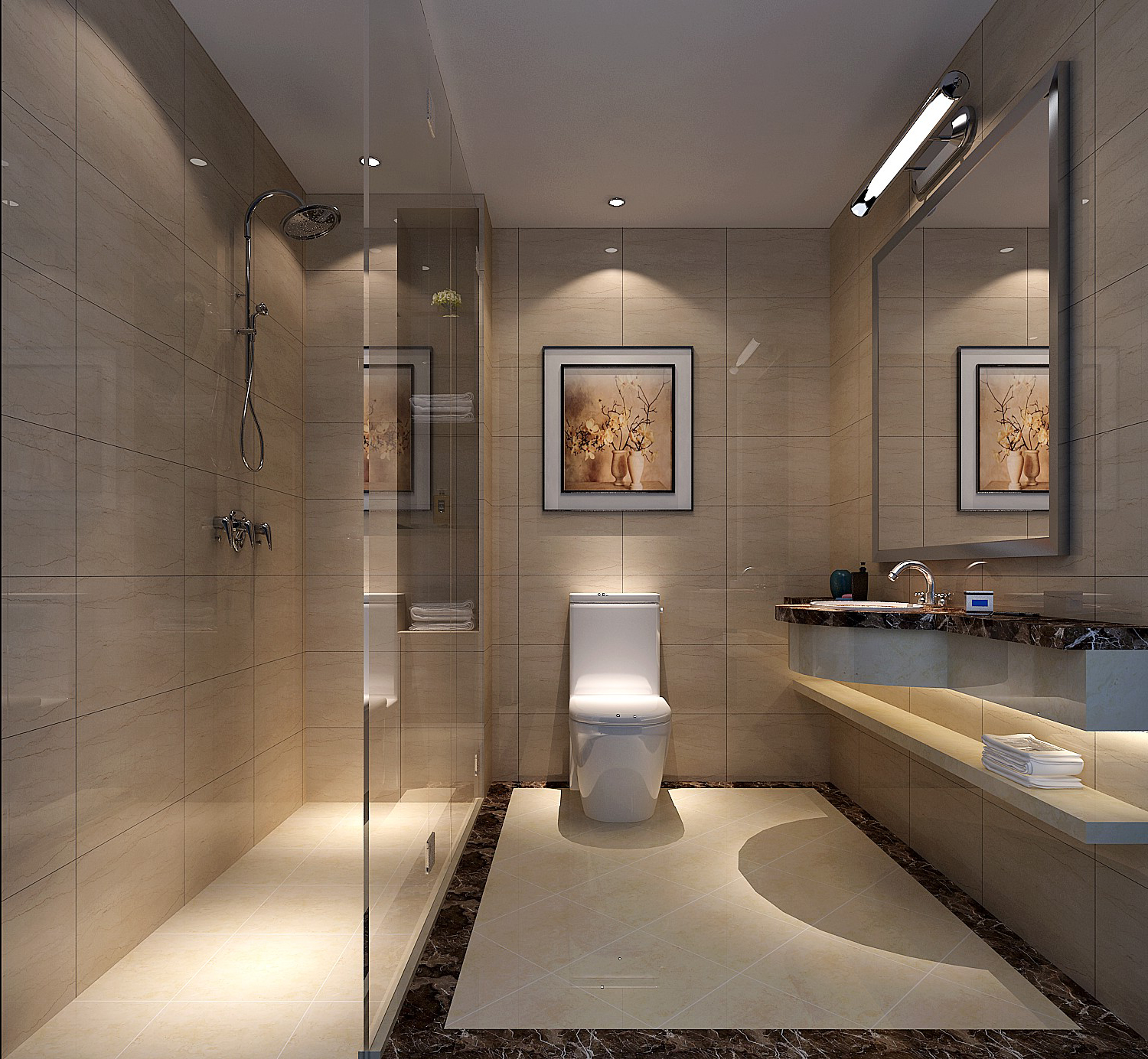 小路 高度 现代简约 公寓 卫生间图片来自高度国际装饰设计卢旺在本命年的特别设计的分享