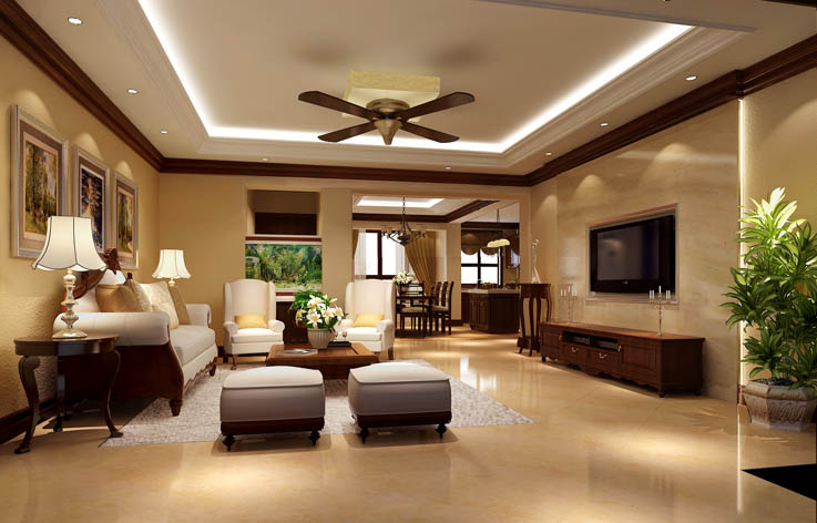 托斯卡纳 公寓 美观 豪华档次 温馨舒适 客厅图片来自北京高度装饰设计王鹏程在领袖慧谷托斯卡纳风格案例的分享