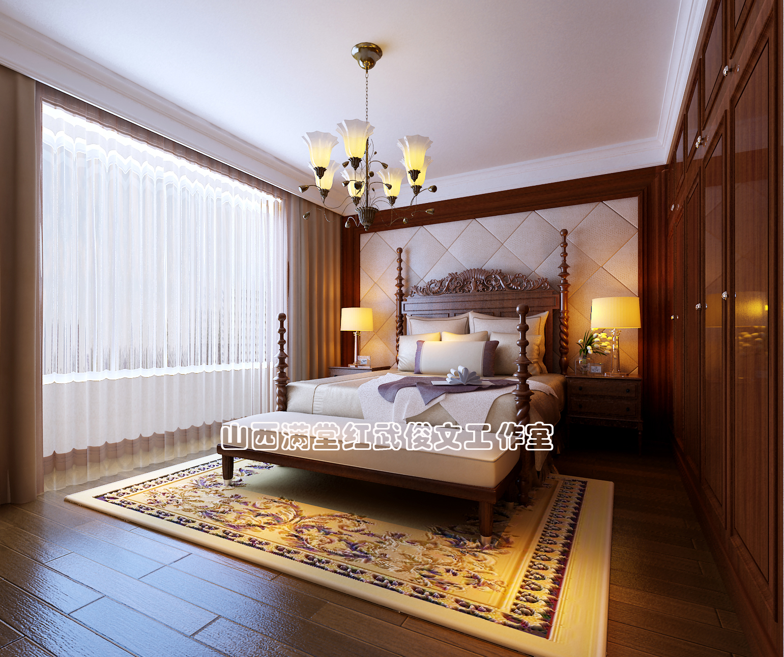 简约 欧式 卧室图片来自满堂红设计师武俊文在长治别墅的分享