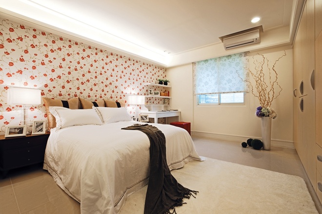 简约 欧式 田园 混搭 二居 收纳 旧房改造 卧室图片来自上海倾雅装饰有限公司在优雅古典的北欧田园家的分享