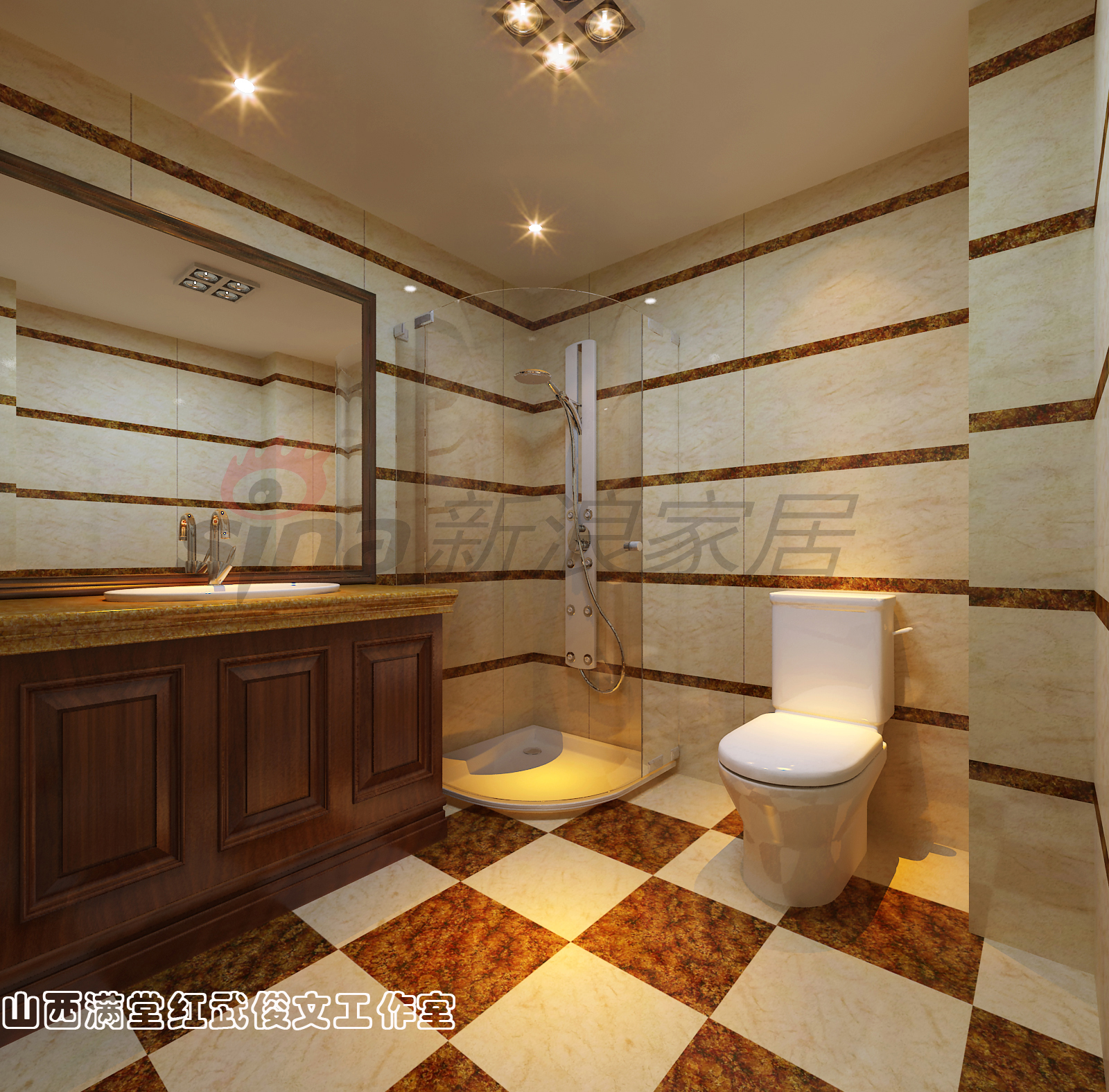 简约 欧式 卫生间图片来自满堂红设计师武俊文在长治别墅的分享