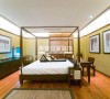 样板房初期定位的风格是泰式风格，经过市场调查，最后决定选用巴厘岛风格，这个在中国大陆样板房风格里面很少出现的风格来诠释这套独栋别墅。