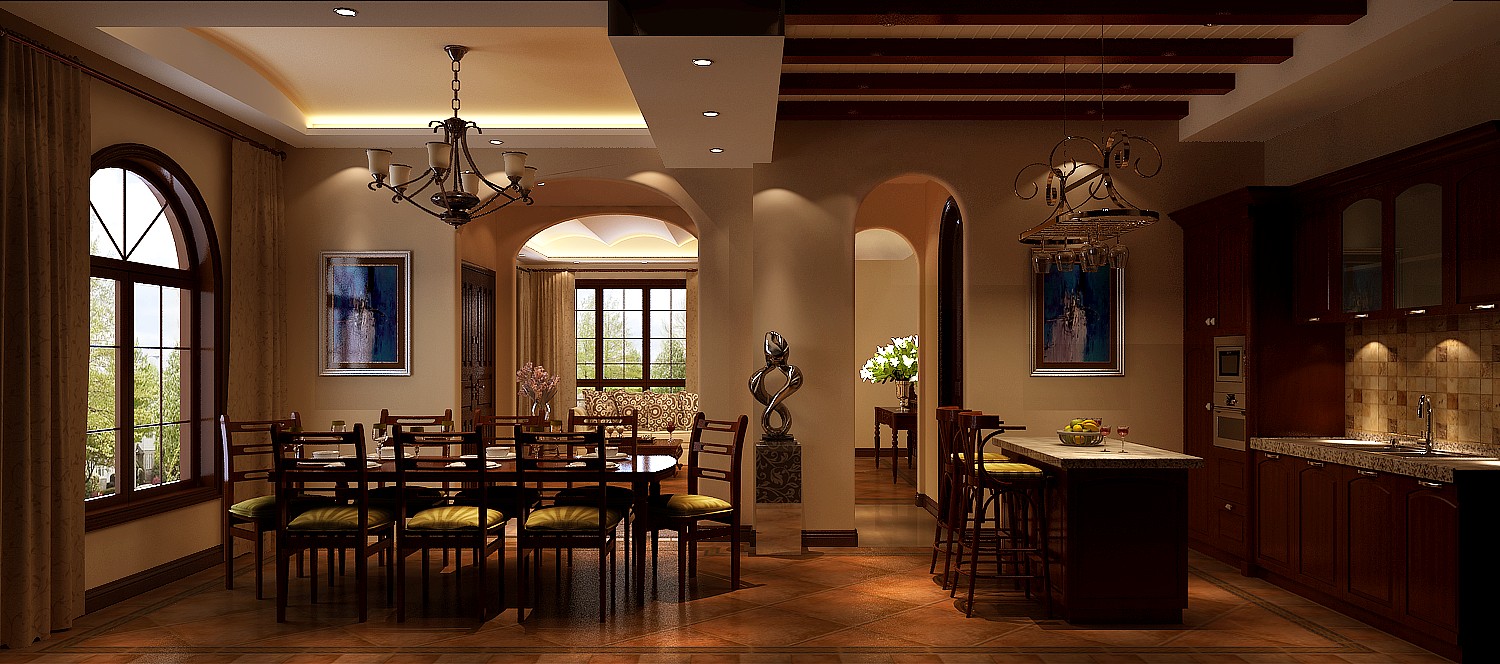 餐厅 餐厅图片来自专业别墅设计工作室在天竺新新家园别墅设计案例的分享