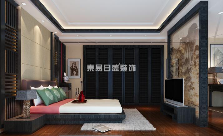 荔湖城湾岸 东易日盛 武汉装饰 新中式 中国元素 卧室图片来自武汉东易日盛在荔湖城湾岸--陈立英的分享
