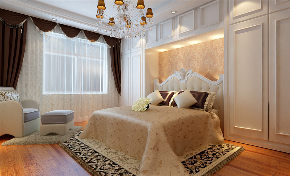 混搭 别墅 白领 收纳 小资 卧室图片来自实创装饰完美家装在沉稳与奢华并存打造和谐之美的分享
