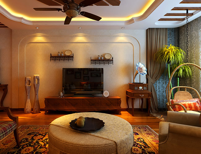 美式 二居 客厅图片来自北京世家装饰工程有限公司在盛和世纪美式的分享