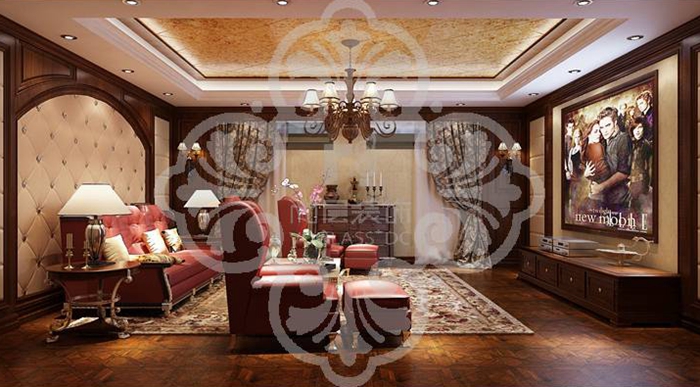 欧式 别墅 客厅 白领 卧室 餐厅 客厅图片来自北京别墅装修案例在诸子阶简欧风格优雅展示的分享
