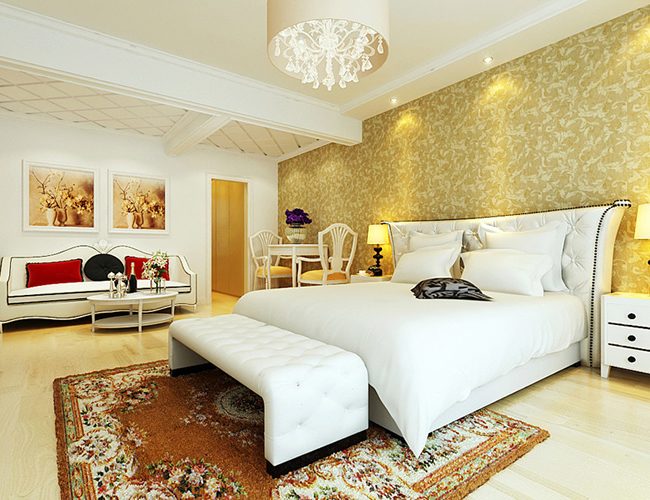 简约 欧式 三居 卧室图片来自北京世家装饰工程有限公司在上和园著简欧的分享