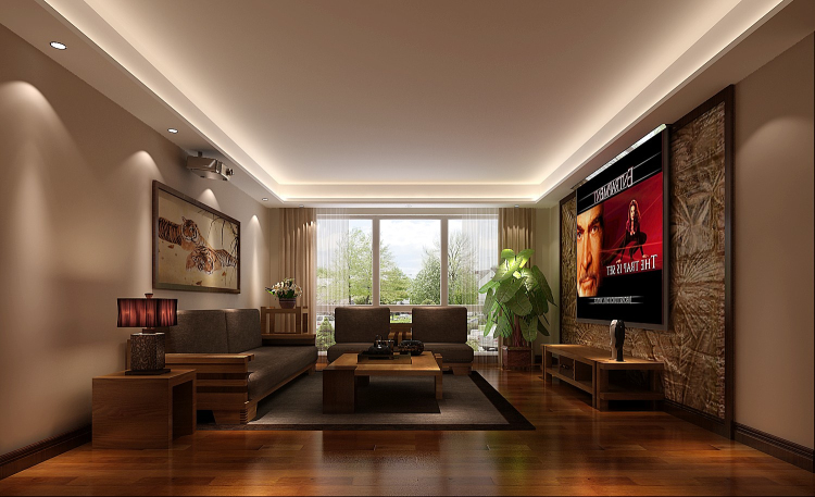 新中式 简约 四居 公寓 高度国际 白领 80后 小资 三居 客厅图片来自北京高度国际装饰设计在军区大院新中式公寓的分享