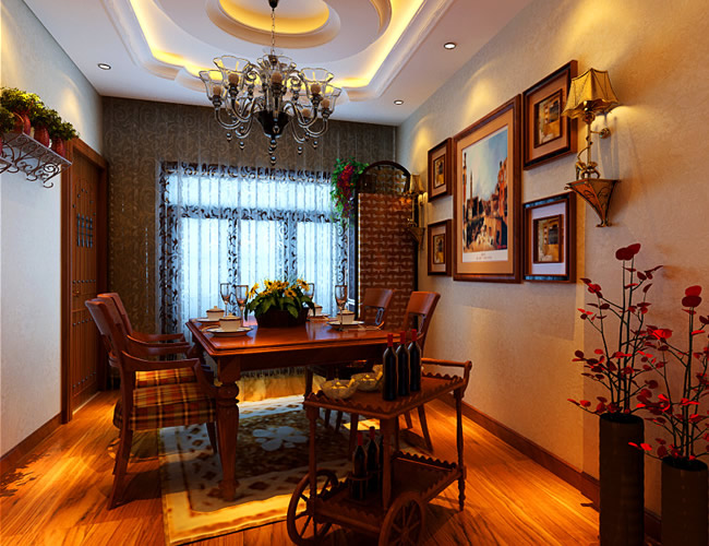美式 二居 餐厅图片来自北京世家装饰工程有限公司在盛和世纪美式的分享