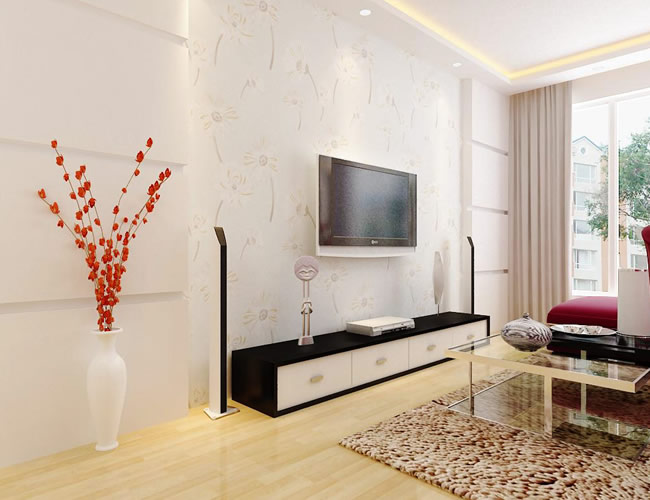 现代 简约 二居 客厅图片来自北京世家装饰工程有限公司在滨才城现代的分享
