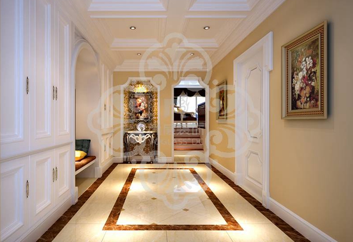 欧式 别墅 客厅 白领 卧室 餐厅 玄关图片来自北京别墅装修案例在诸子阶简欧风格优雅展示的分享
