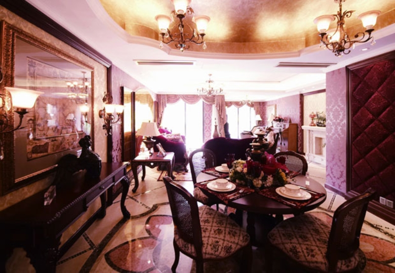 欧式 别墅 成都装修 成都装饰 餐厅图片来自华西装饰集团在鹭湖宫欧式奢华大气实拍案例的分享