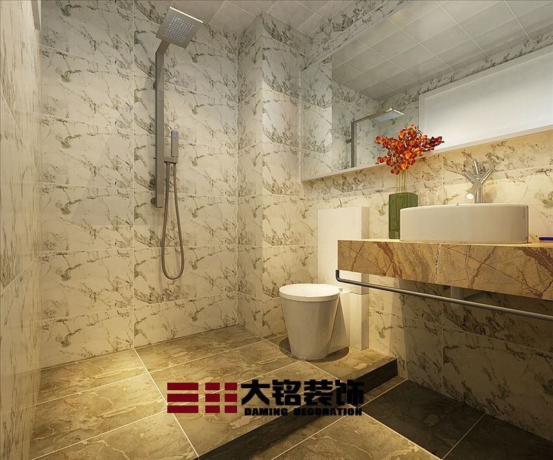 卫生间图片来自大铭装饰设计工程有限公司在港台风格新房装修设计的分享