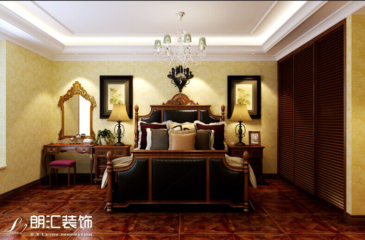 朗汇装饰 古典主义 复式 设计师作品 卧室图片来自陕西朗汇装饰在尊贵品质，品位皇家风范的分享