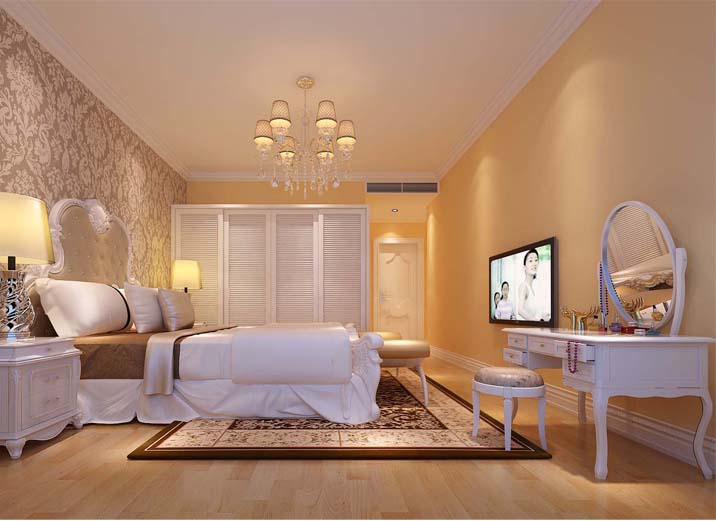 欧式 三居 白领 收纳 80后 小资 卧室图片来自生活家丽丽在旭辉御府130平米欧式风，三居室的分享