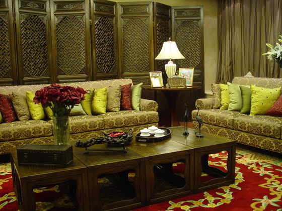 中式 简约 收纳 白领 客厅图片来自成都乐居华庭装饰在中德英伦联邦115平米中式风格的分享