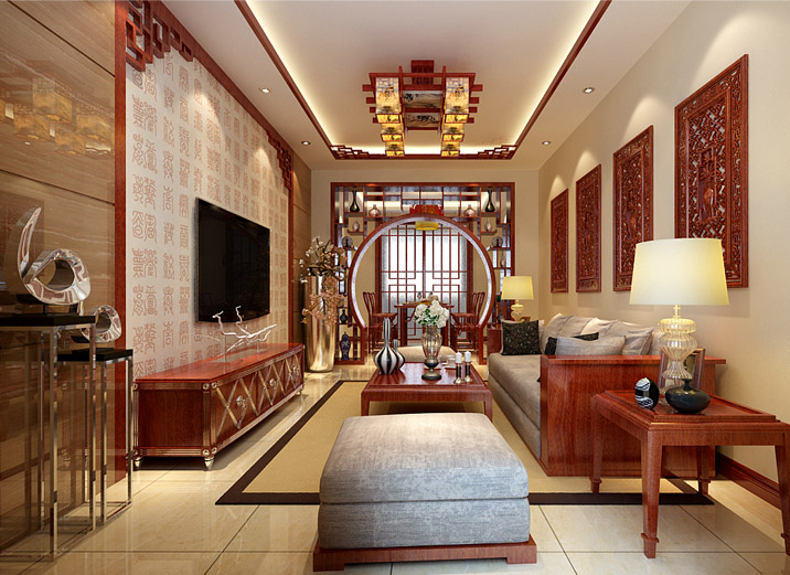 简约 欧式 别墅 旧房改造 80后 田园 混搭 二居 三居 客厅图片来自北京实创装饰在220平米欧式经典四居的分享
