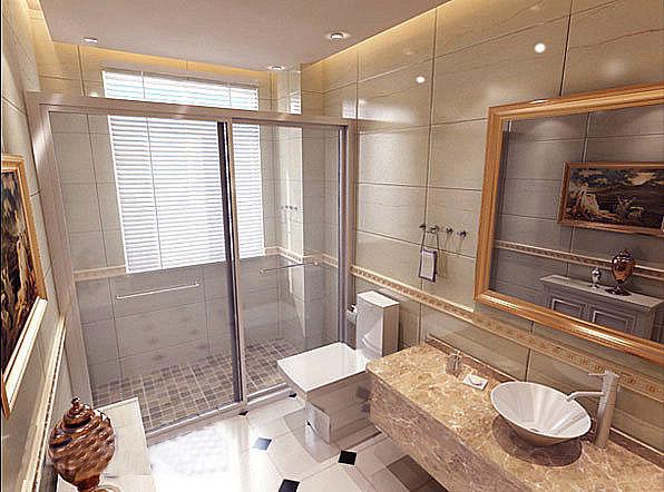 欧式奢华 元洲装饰 卫生间图片来自框框在欧式奢华风格三居室的分享